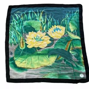 Vintage Fendi Roma Silk Scarf Floral